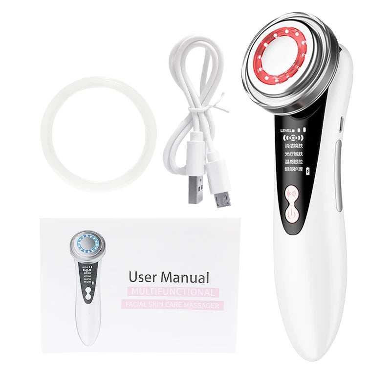 Hifu Masajeador Facial ultrasónico cuidado de la piel herramientas de belleza limpieza Facial rejuvenecimiento de la piel estiramiento apretar cuidado de los ojos Masajeador Facial