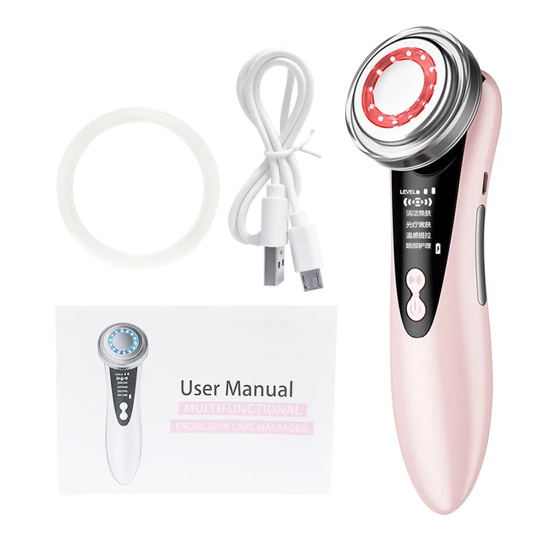 Hifu Masajeador Facial ultrasónico cuidado de la piel herramientas de belleza limpieza Facial rejuvenecimiento de la piel estiramiento apretar cuidado de los ojos Masajeador Facial