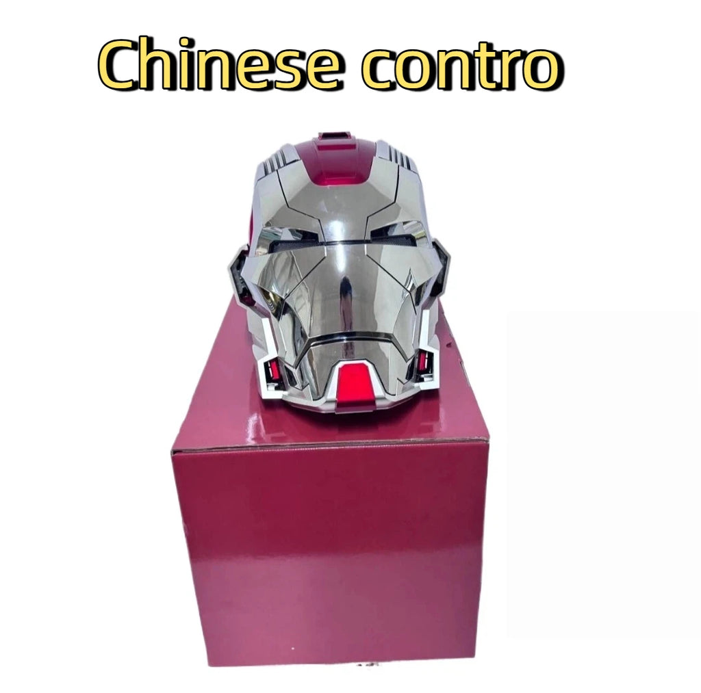 Iron Man Helmet MK5 Pro Max Voice Controlled Version Auto‑Open & Close Function Cool Display Gear Premium Collectible Gifts