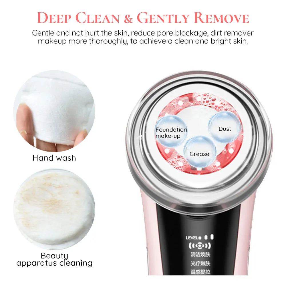 Hifu Masajeador Facial ultrasónico cuidado de la piel herramientas de belleza limpieza Facial rejuvenecimiento de la piel estiramiento apretar cuidado de los ojos Masajeador Facial