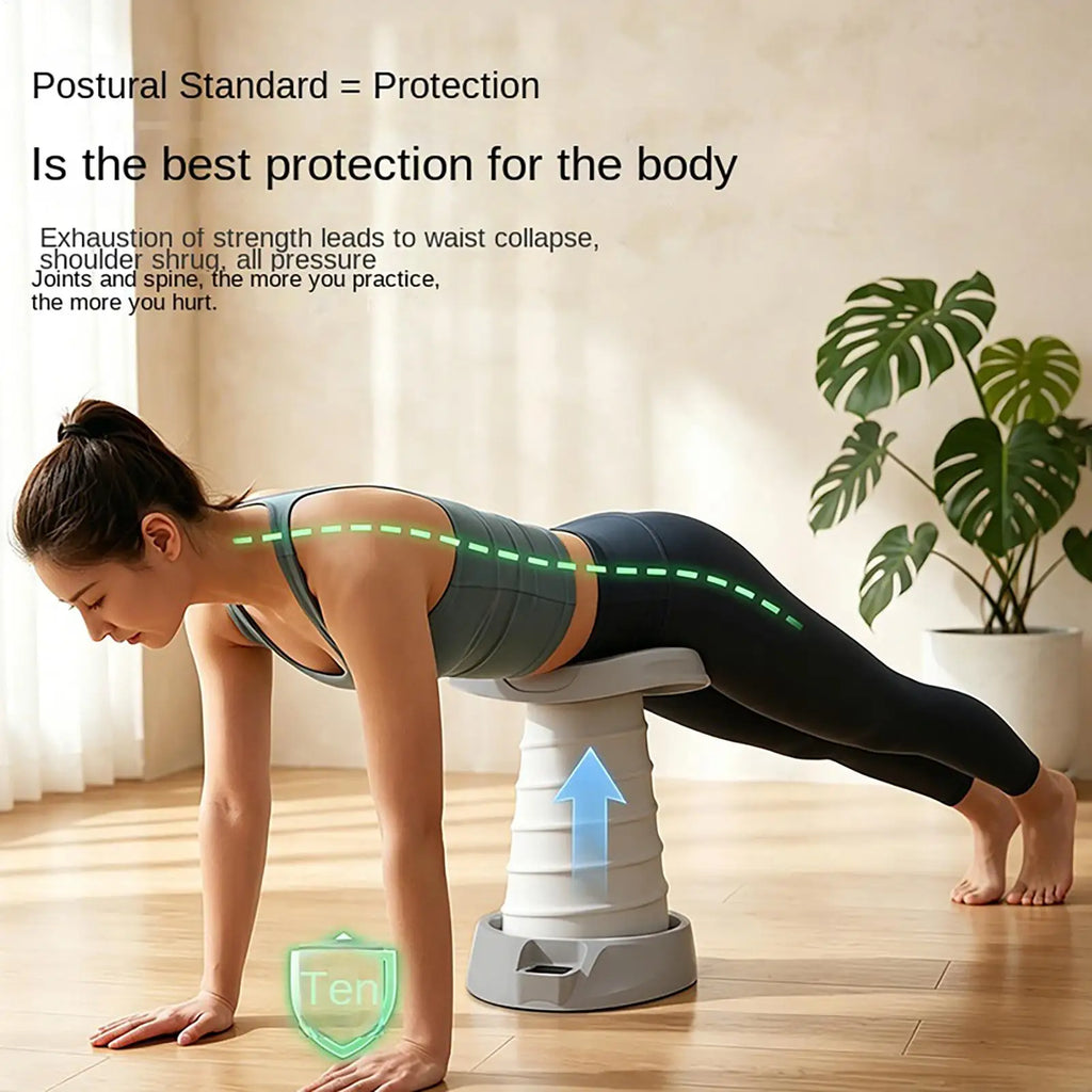 Entrenador de asistencia de realce, resorte de rebote automático, soporte de barra de realce, soporte central de cintura, equipo de entrenamiento de Fitness para Abdomen