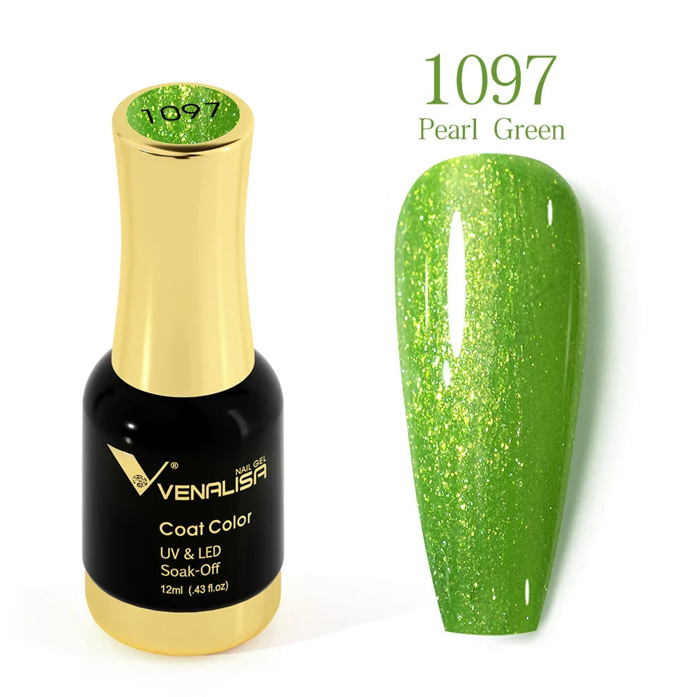 Venalisa Super Color Gel Varnish 12ml Diamond Shining Glitter Sequin Starry Platinum Nail Enamel Long Lasting Time Gel Polish