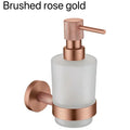 Brushed Rose Gold Bathroom Accessories Hardware Stainless Steel Material Wall Mount Cleaning Tool Soap Dispenser Seven Colors