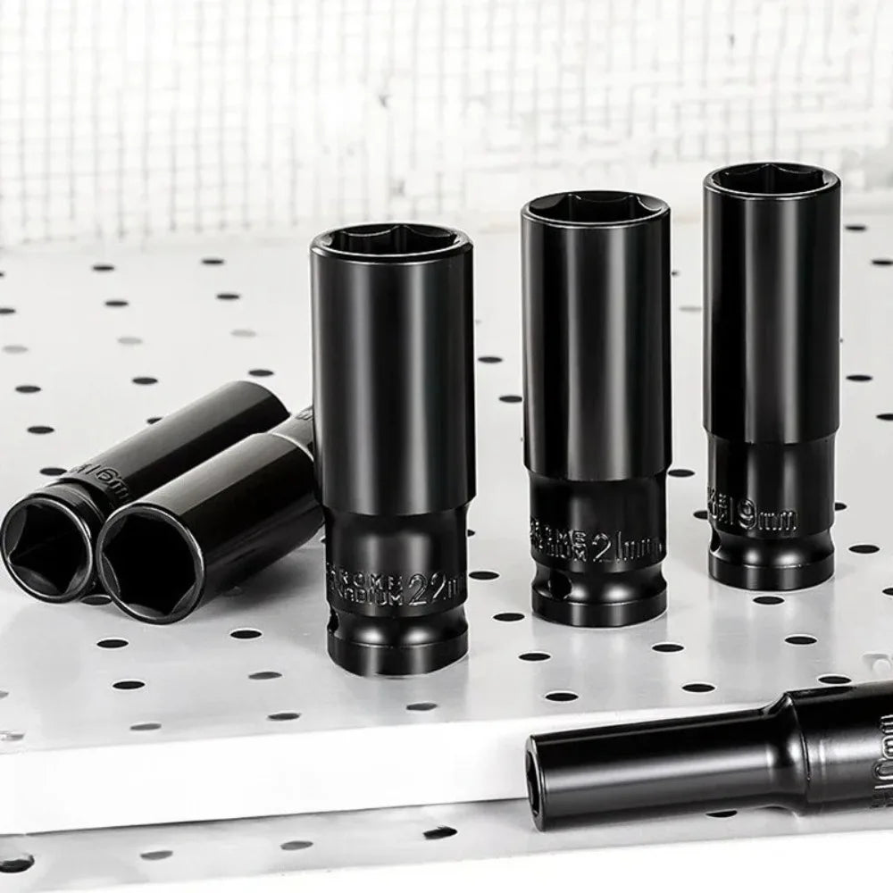 1/2" Drive Deep Impact Socket Drive Metric Wrench Socket Deep Impact Socket Pneumatic Wrench Head Tire Removal Tools