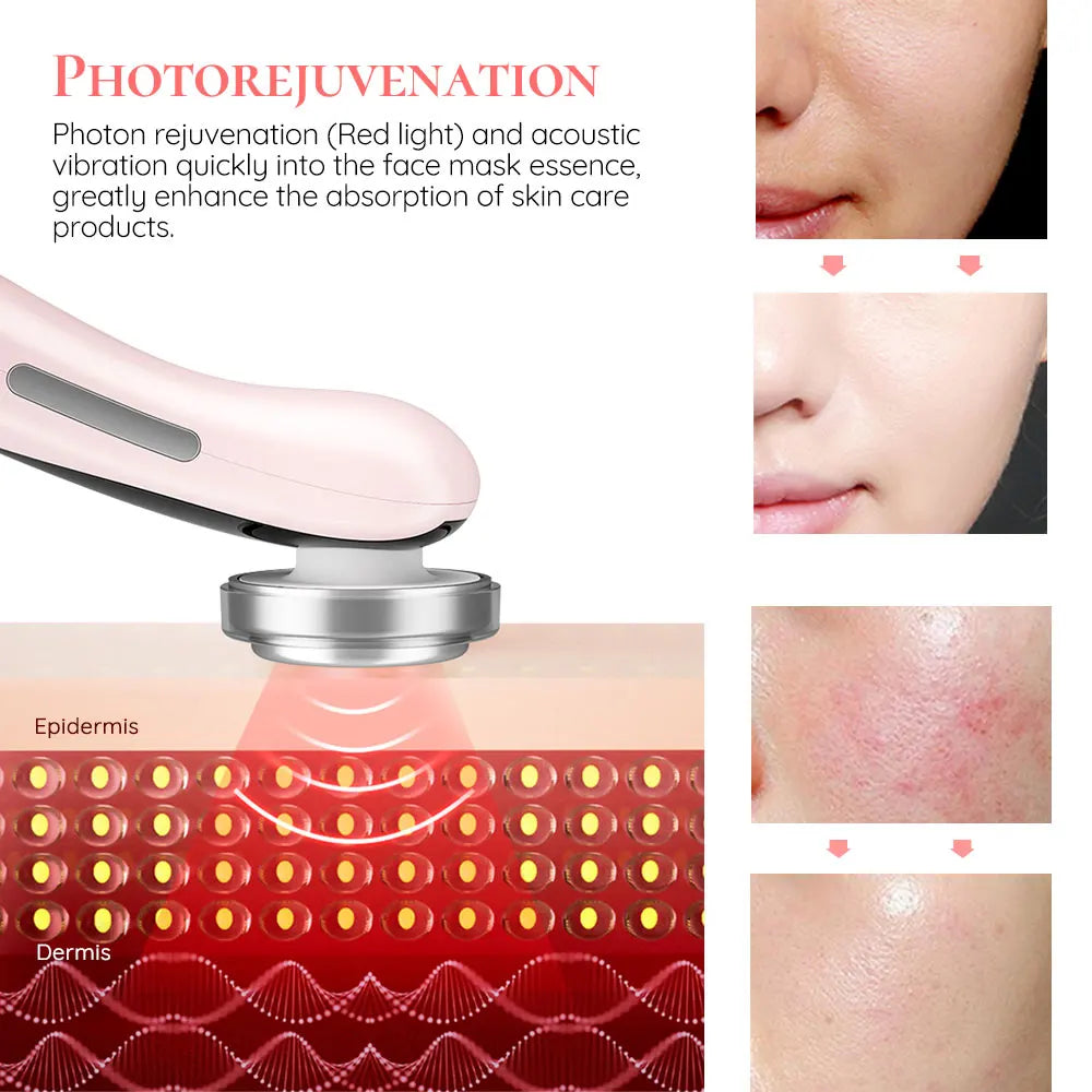 Hifu Masajeador Facial ultrasónico cuidado de la piel herramientas de belleza limpieza Facial rejuvenecimiento de la piel estiramiento apretar cuidado de los ojos Masajeador Facial