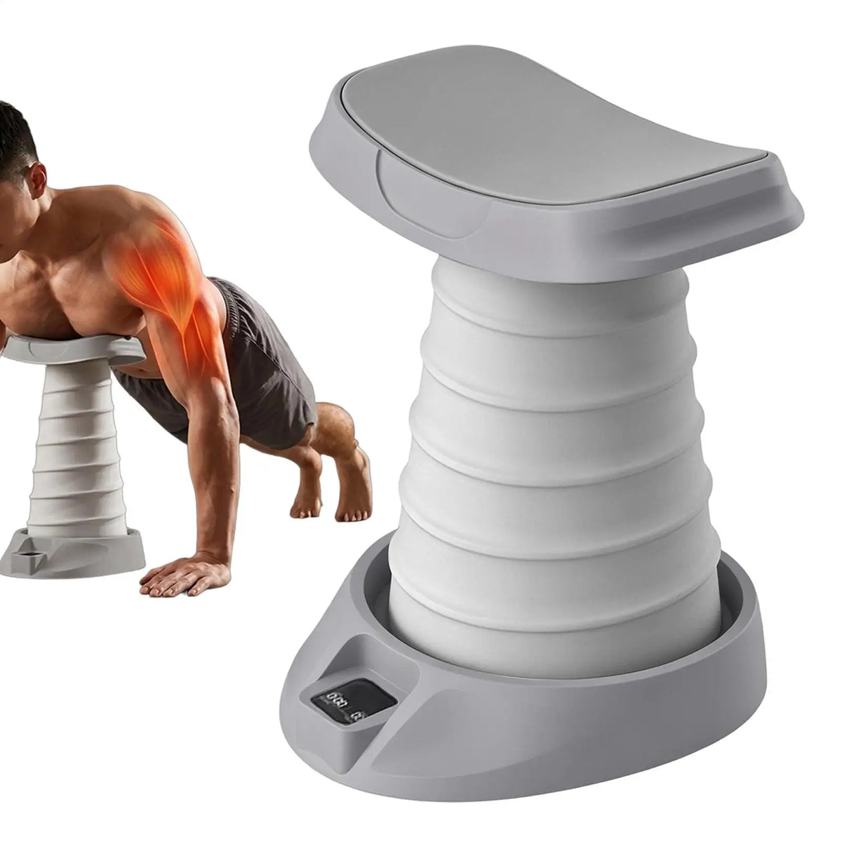 Entrenador de asistencia de realce, resorte de rebote automático, soporte de barra de realce, soporte central de cintura, equipo de entrenamiento de Fitness para Abdomen