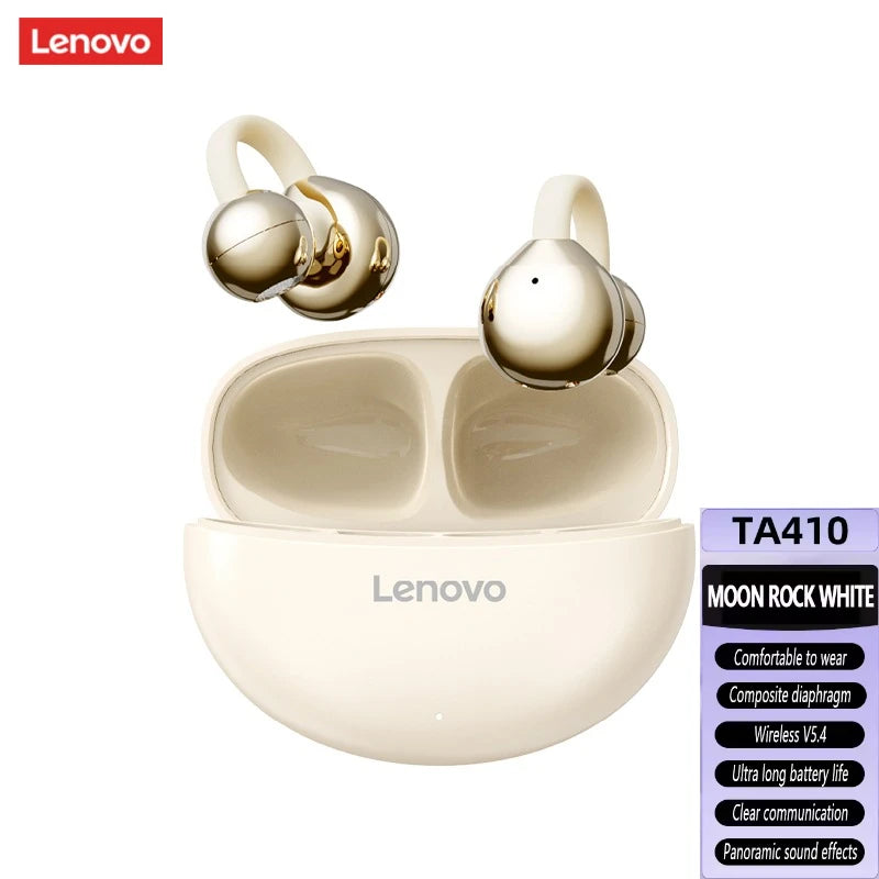 Lenovo TA410 Wireless Bluetooth 5.4 Earphones TWS Panoramic Sound Effects Ultra Long Battry Life Headphones Comfortable To Wear