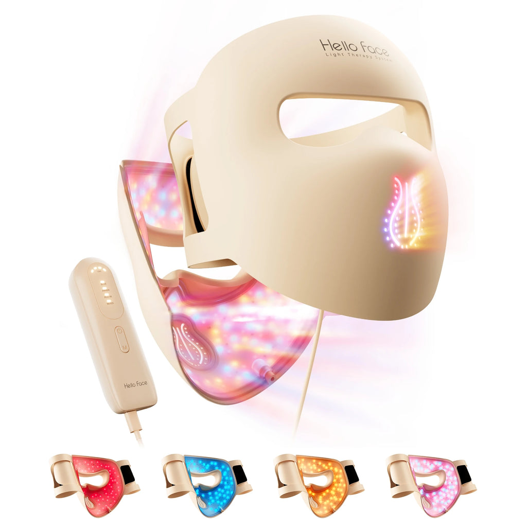 Dispositivo de máscara LED Hello Face M500S, herramienta para el cuidado de la piel, el mejor regalo para amantes, padres y amigos