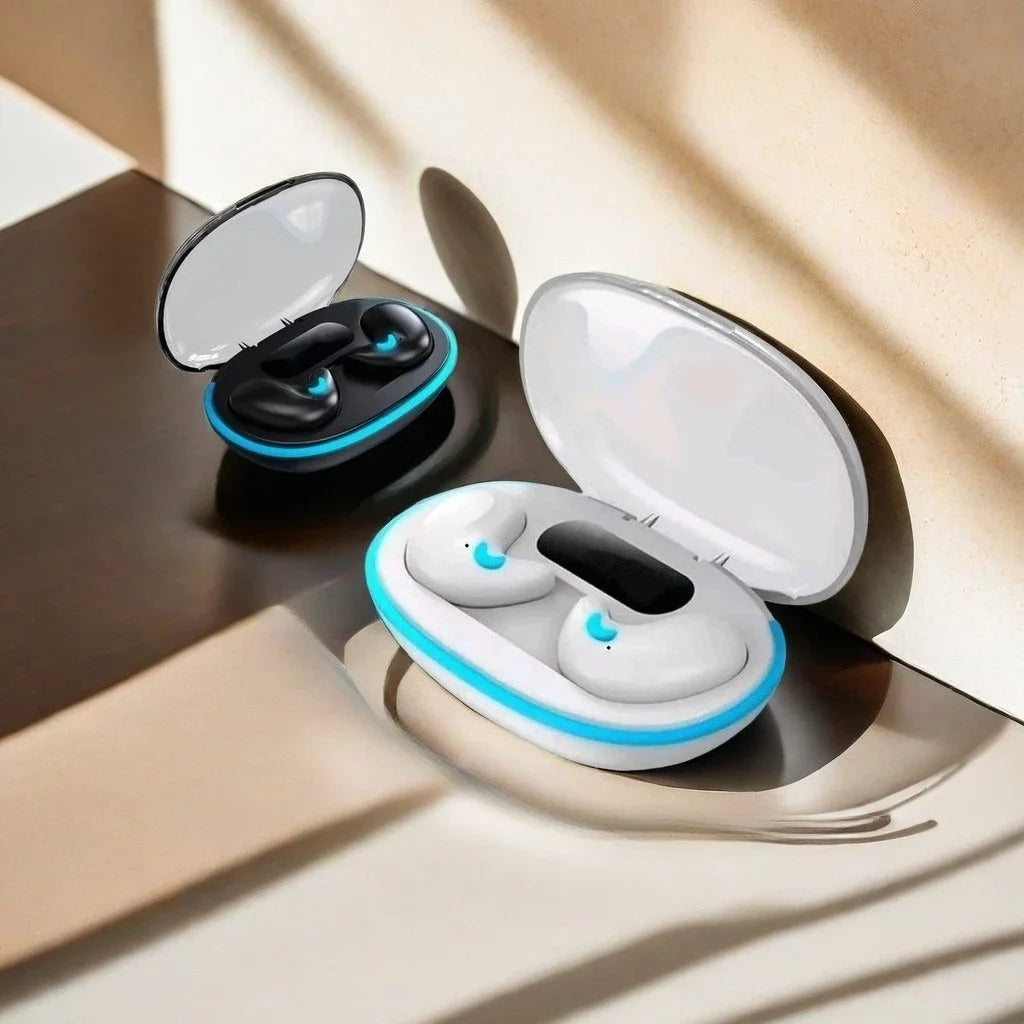X55 auriculares inalámbricos invisibles para dormir TWS Bluetooth 5,3 auriculares ocultos IPX5 impermeables auriculares deportivos con reducción de ruido