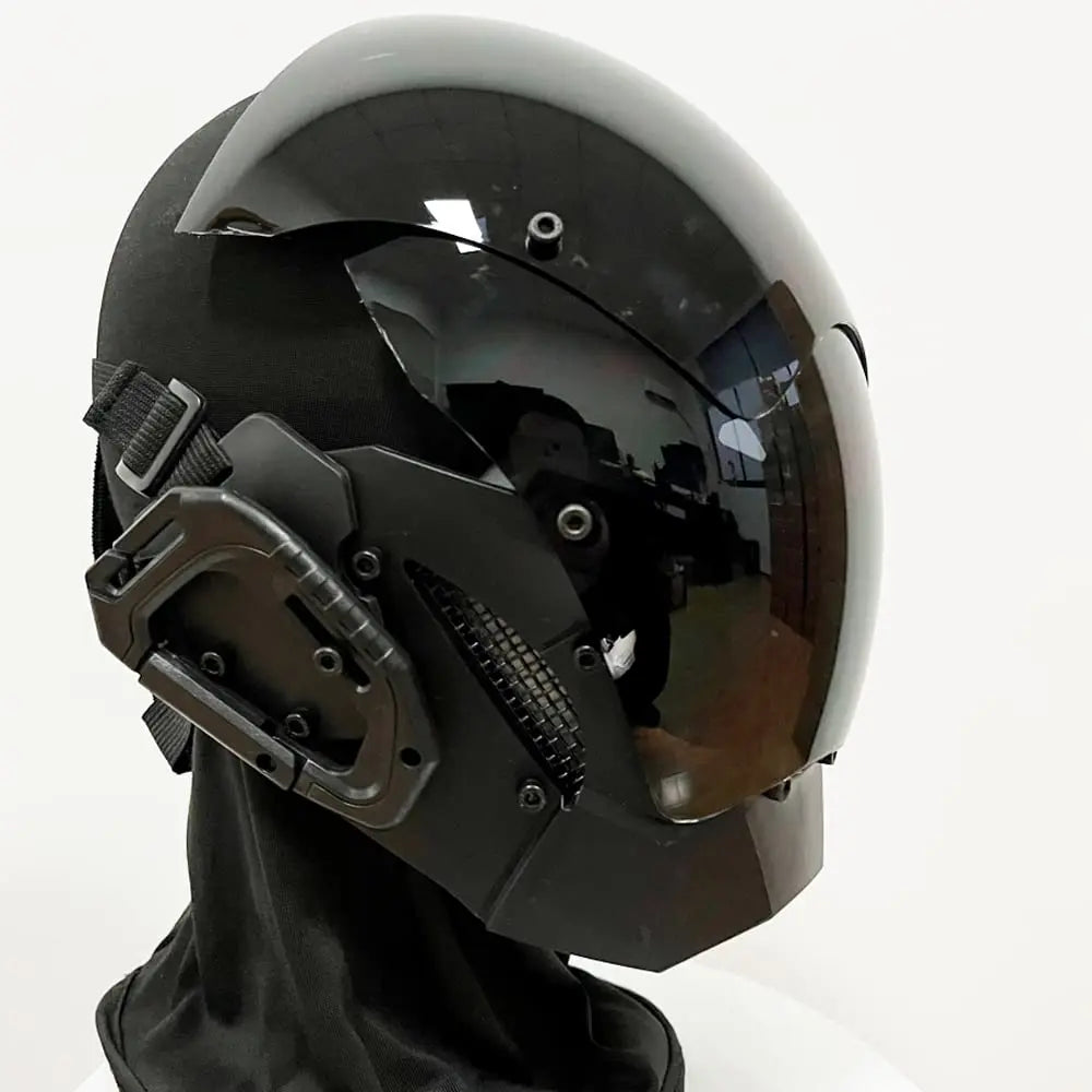 JAUPTO Cyberpunk Mask Playing Cosplay Future Futuristic Cool Standard Model Science Fiction for Halloween Party