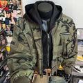 PFHQ Camouflage Men's Hooded Jacket 2025 Spring Autumn New High Street Long Sleeve Korean Style Fashion Casual Male Tops 21E2824