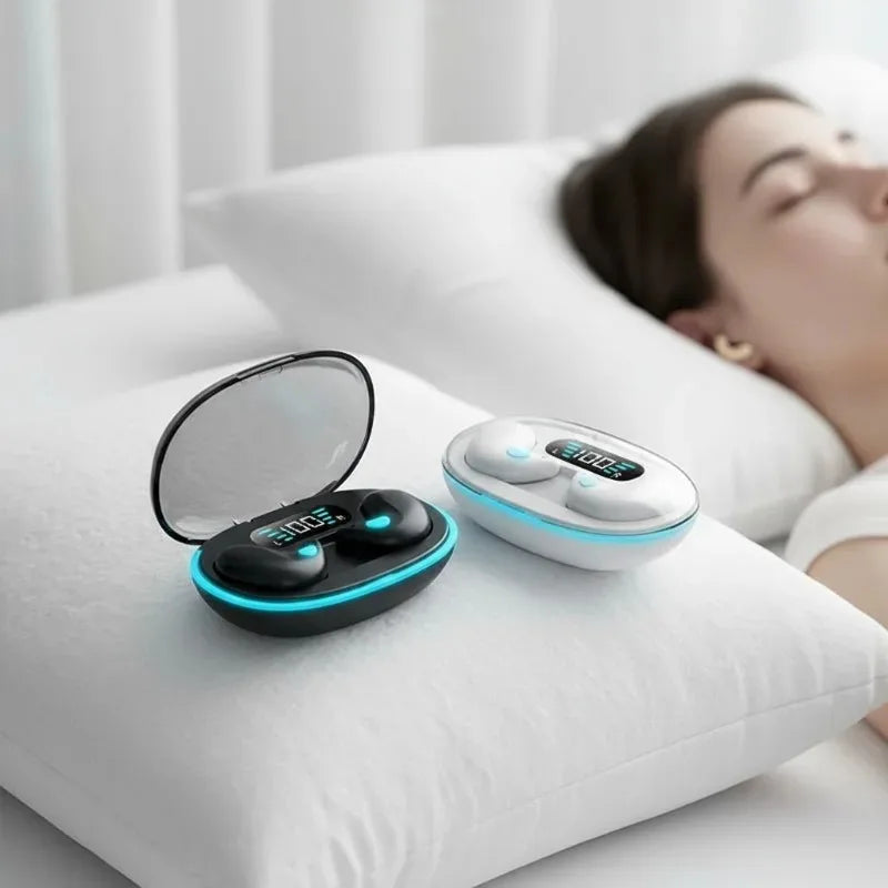 X55 auriculares inalámbricos invisibles para dormir TWS Bluetooth 5,3 auriculares ocultos IPX5 impermeables auriculares deportivos con reducción de ruido