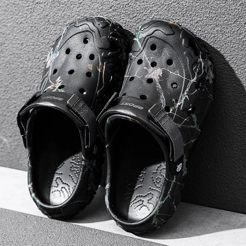 Summer Men's Clogs Sandals Home Garden Shoes Comfortable Men Women Slippers Non-Slip Soft Bottom Flip Flop Sandals Big Size46 47