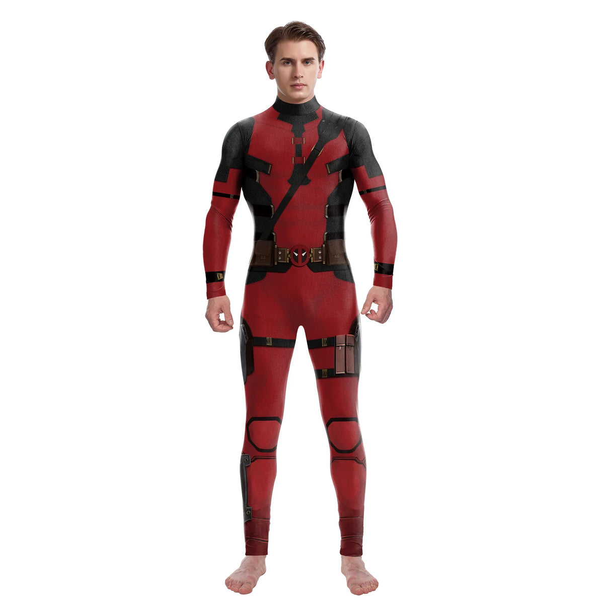 Superhéroe hombres película Deadpool Wolverine disfraces Cosplay Halloween mono actuación fiesta Zentai mono