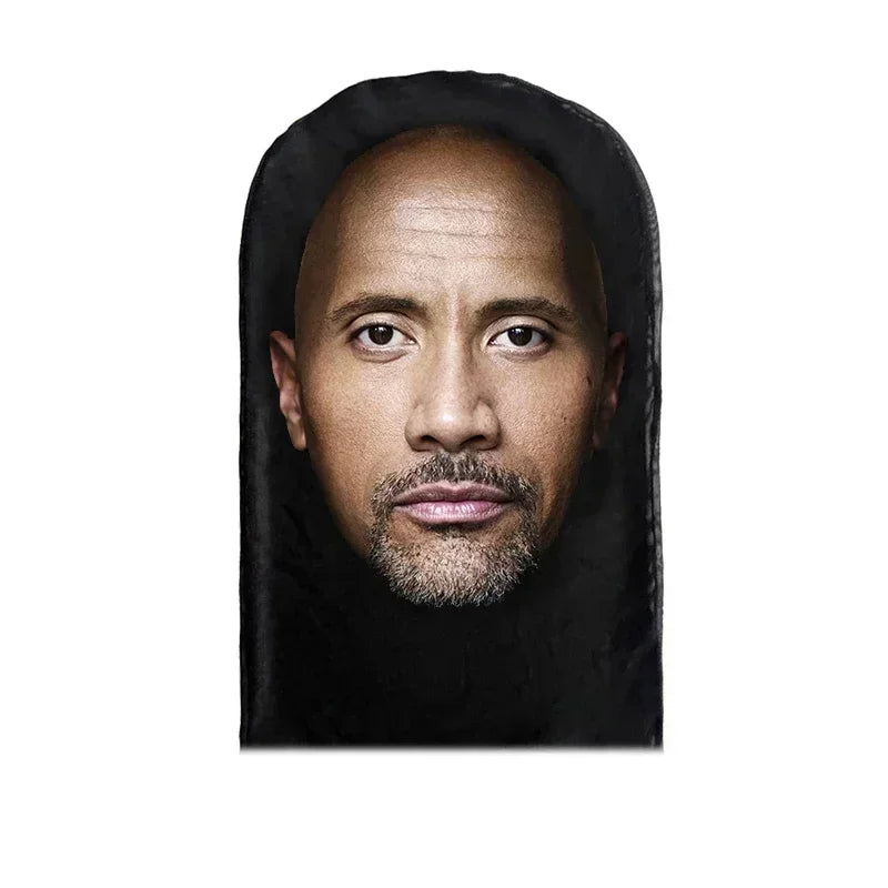 Divertida máscara facial completa con estampado 3D, máscaras faciales de celebridades, malla elástica, accesorios para fiesta de Halloween, pasamontañas, cubiertas para la cabeza