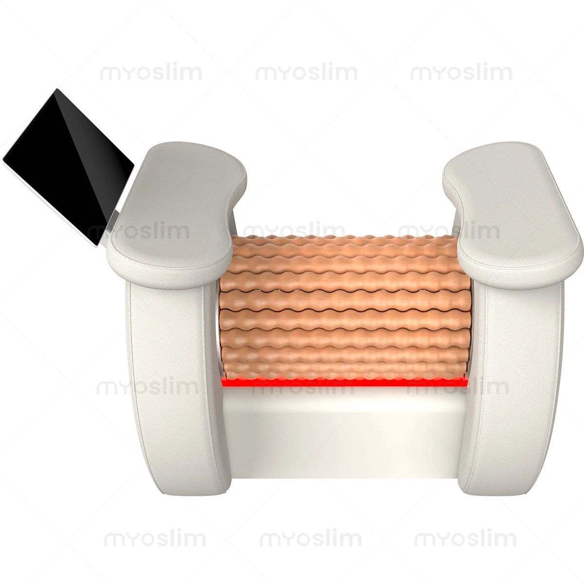 Rodillo automático para esculpir el cuerpo, dispositivo de drenaje linfático con luz roja, masaje para aliviar los músculos del cuerpo completo, 360 °