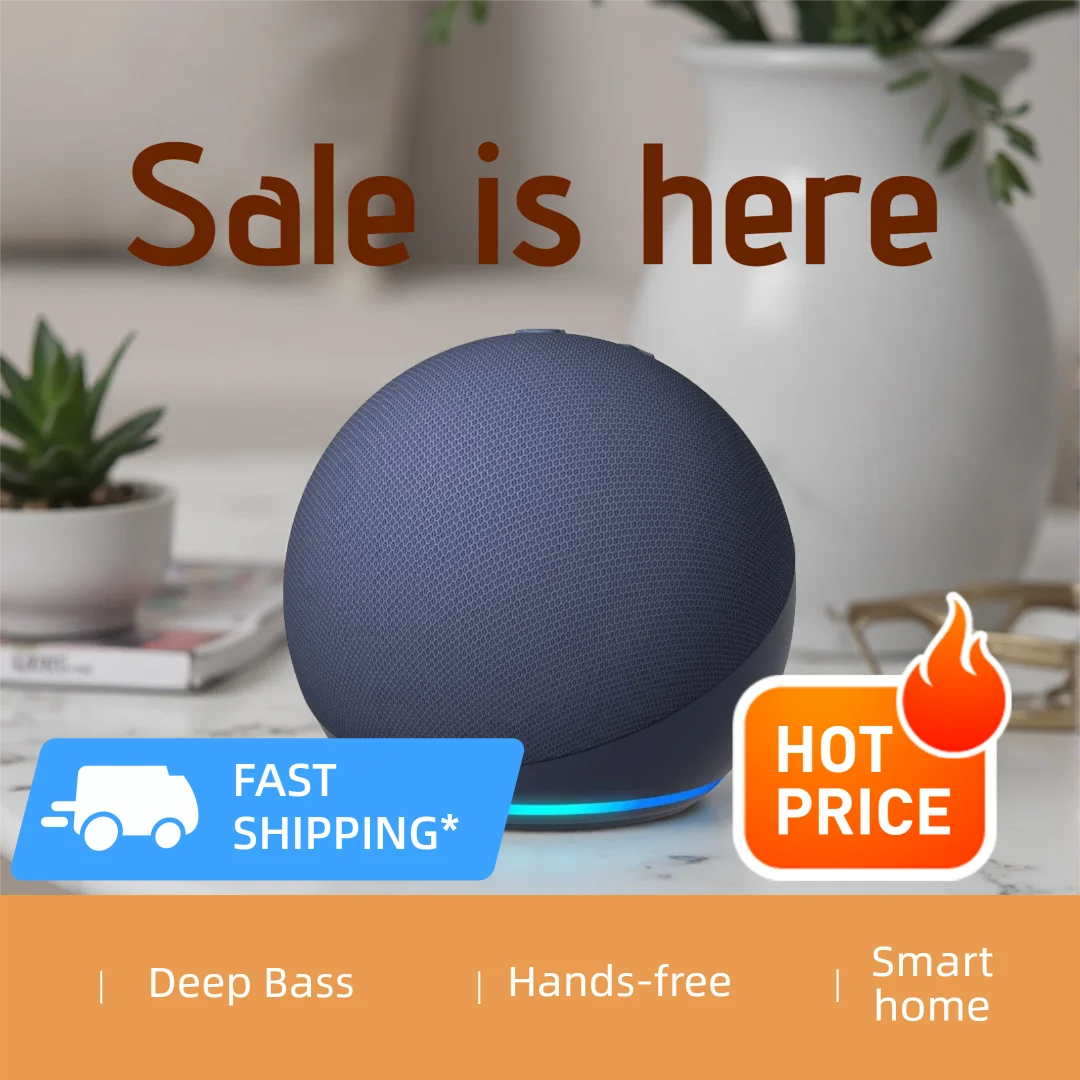 Newest Model Original Alexa Dot 5th Generations Pop Bigger Smart Sound with RGB LED Lighting Wireless Speaker WiFi