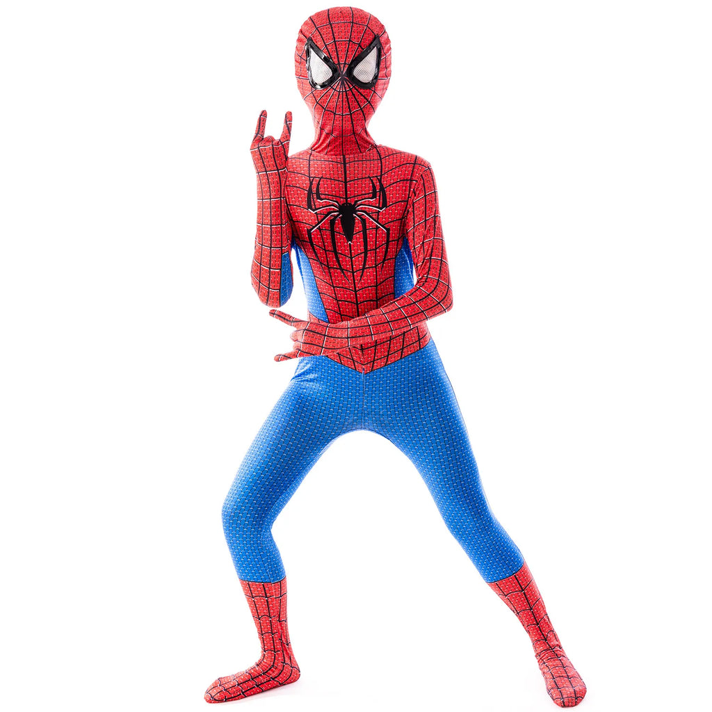 Disfraz de superhéroe de Anime, disfraz de Miles Morales, mono Zentai, Disfraces de Halloween, disfraces de superhéroe para niños, personajes de película