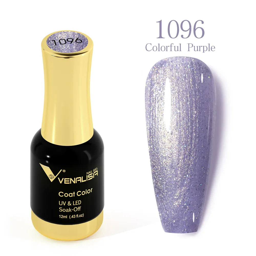 Venalisa Super Color Gel Varnish 12ml Diamond Shining Glitter Sequin Starry Platinum Nail Enamel Long Lasting Time Gel Polish