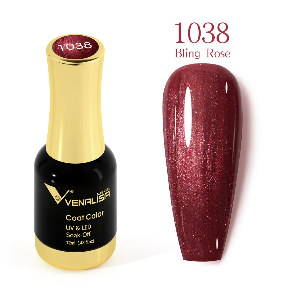 Venalisa Super Color Gel Varnish 12ml Diamond Shining Glitter Sequin Starry Platinum Nail Enamel Long Lasting Time Gel Polish