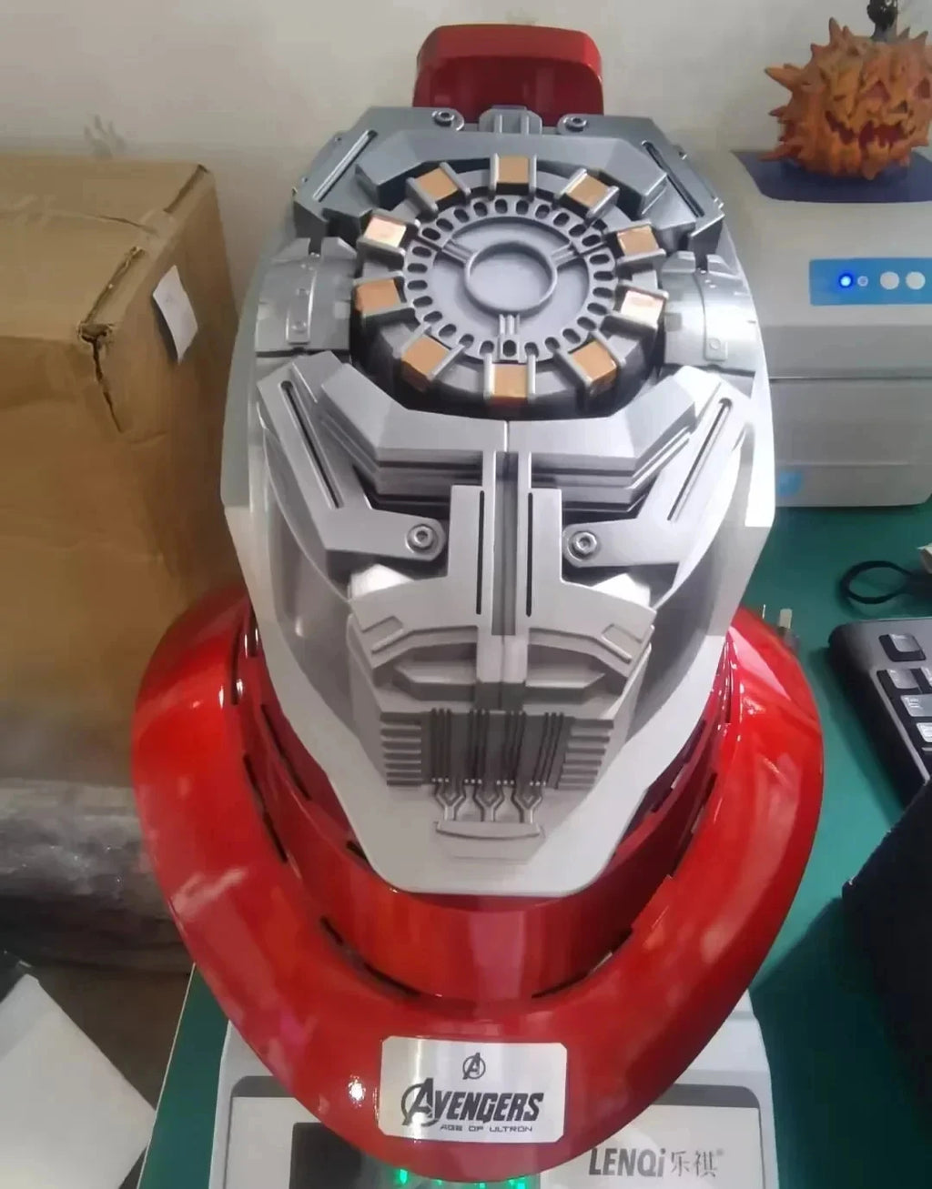 Iron Man Mk5 MK17 Helmet 1/1 Scale Wearable Transformable Voice-Activated Electric Opening/Closing Ideal Birthday Christmas Gift