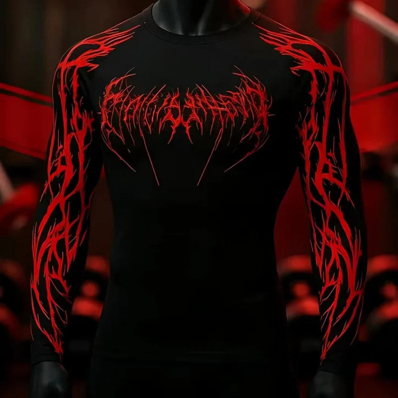 Custom Design Sublimation BJJ MMA Men's Rashguard Rash Guard Surf Long Sleeve Jiu Jitsu T-Shirt Men's Compression Rash Guard