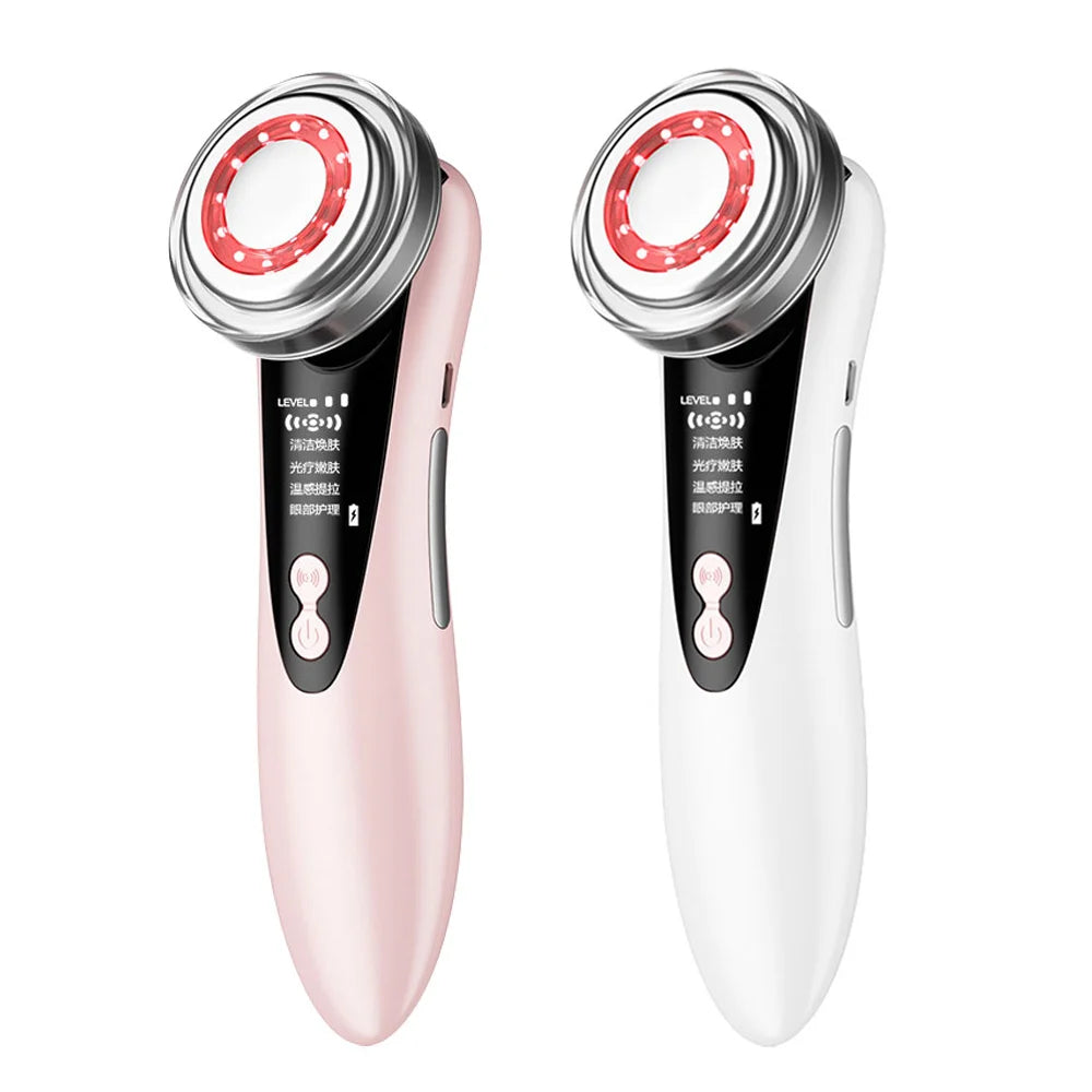 Hifu Masajeador Facial ultrasónico cuidado de la piel herramientas de belleza limpieza Facial rejuvenecimiento de la piel estiramiento apretar cuidado de los ojos Masajeador Facial