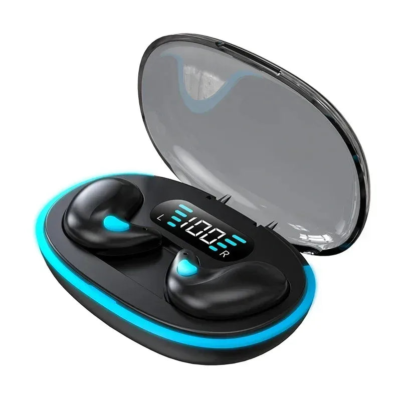 X55 auriculares inalámbricos invisibles para dormir TWS Bluetooth 5,3 auriculares ocultos IPX5 impermeables auriculares deportivos con reducción de ruido