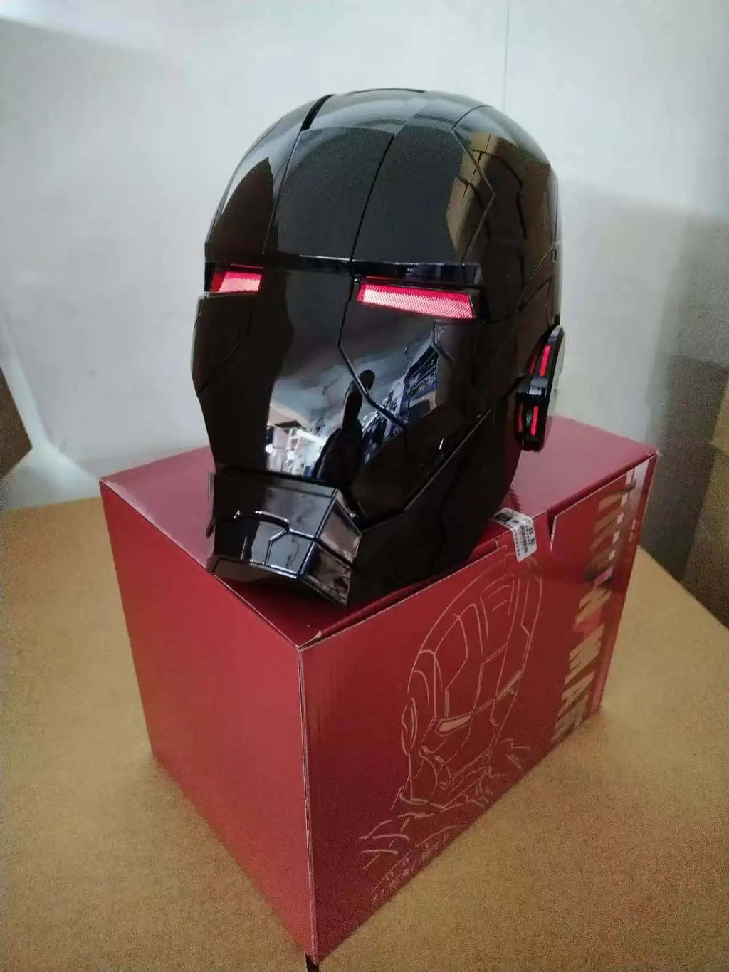 Iron Man Mk5 MK17 Helmet 1/1 Scale Wearable Transformable Voice-Activated Electric Opening/Closing Ideal Birthday Christmas Gift