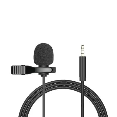 Mini micrófono Lavalier USB portátil de 1,5 m/3,5mm/tipo-c micrófono de solapa con Clip de Metal micrófono condensador para PC y portátil