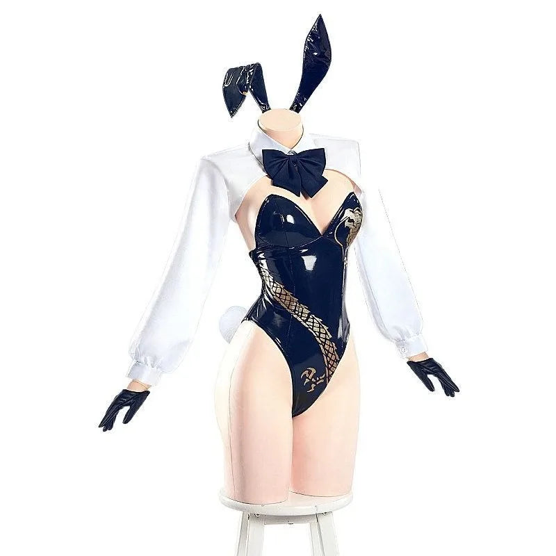 Ryuge Kisaki Bunny Girl Cosplay Costume Wig Cheongsam Jumpsuit Full Set Party Uniform Hallowen Play Role Clothes Clothing