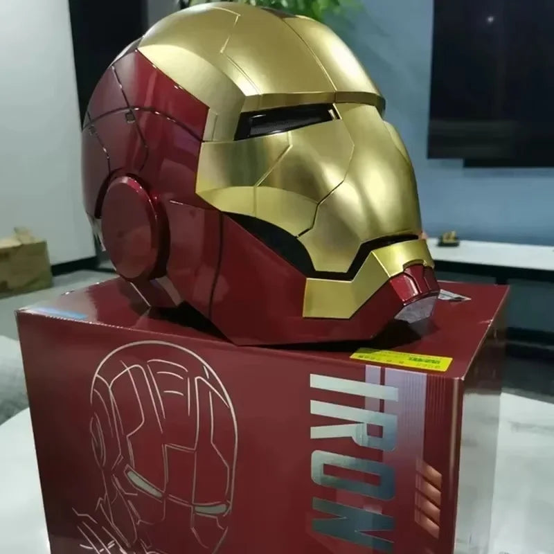 Iron Man Mk5 MK17 Helmet 1/1 Scale Wearable Transformable Voice-Activated Electric Opening/Closing Ideal Birthday Christmas Gift