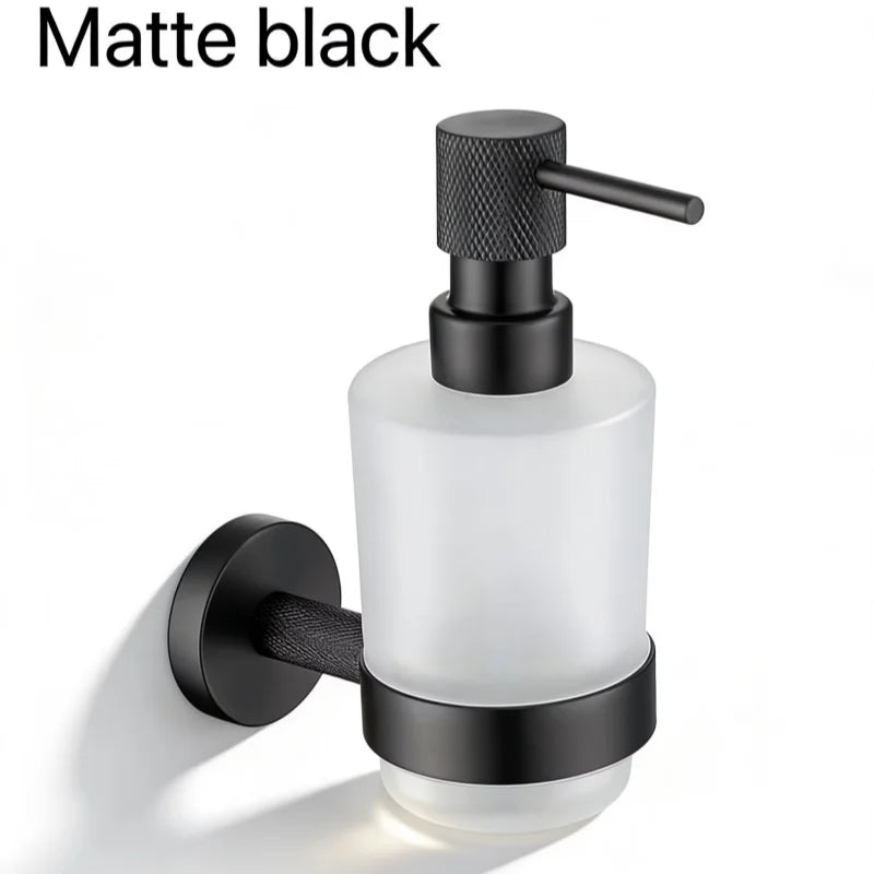 Brushed Rose Gold Bathroom Accessories Hardware Stainless Steel Material Wall Mount Cleaning Tool Soap Dispenser Seven Colors
