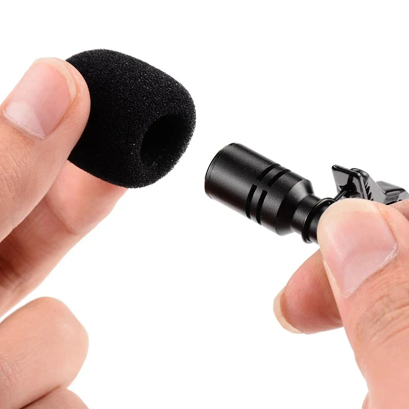 Mini micrófono Lavalier USB portátil de 1,5 m/3,5mm/tipo-c micrófono de solapa con Clip de Metal micrófono condensador para PC y portátil