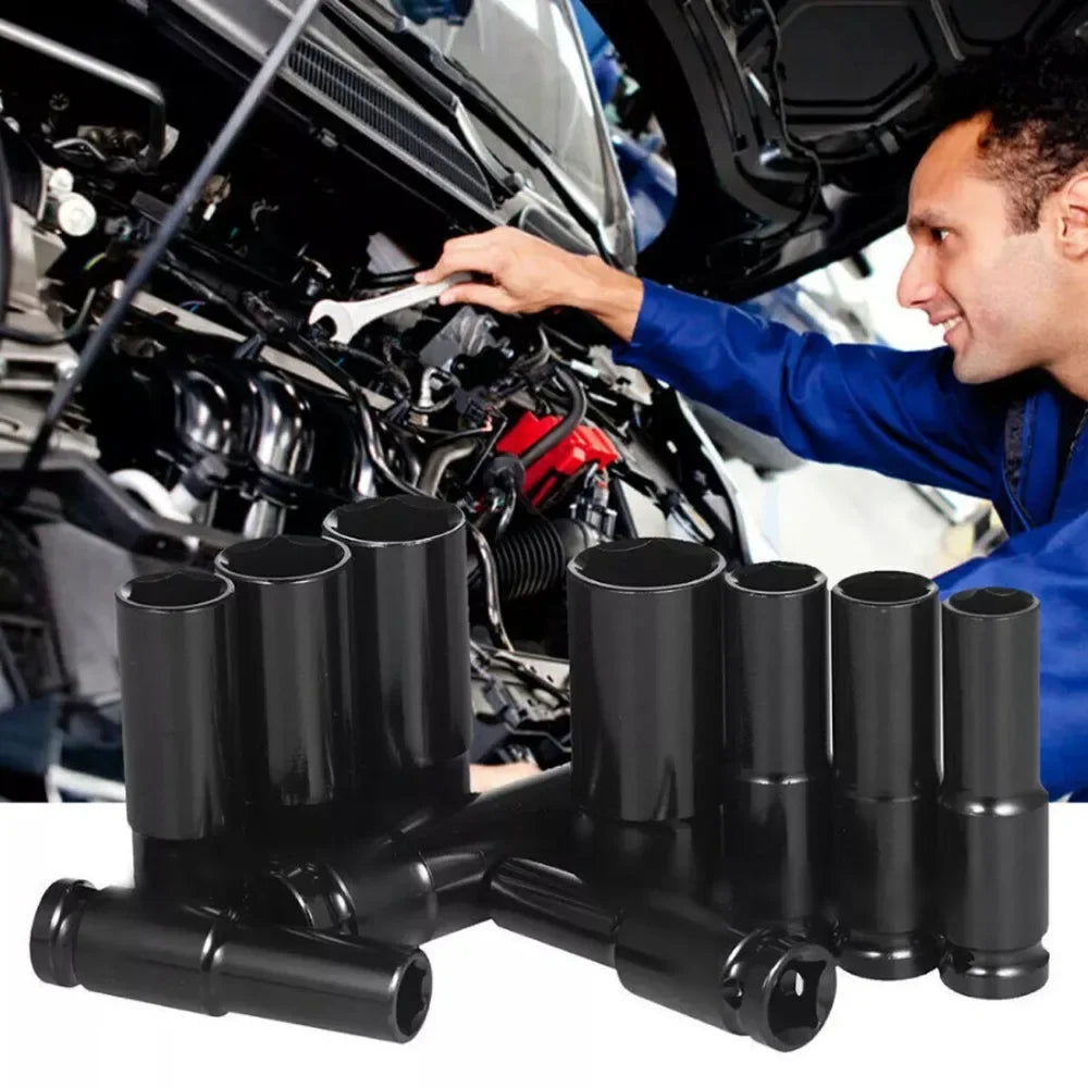 1/2" Drive Deep Impact Socket Drive Metric Wrench Socket Deep Impact Socket Pneumatic Wrench Head Tire Removal Tools