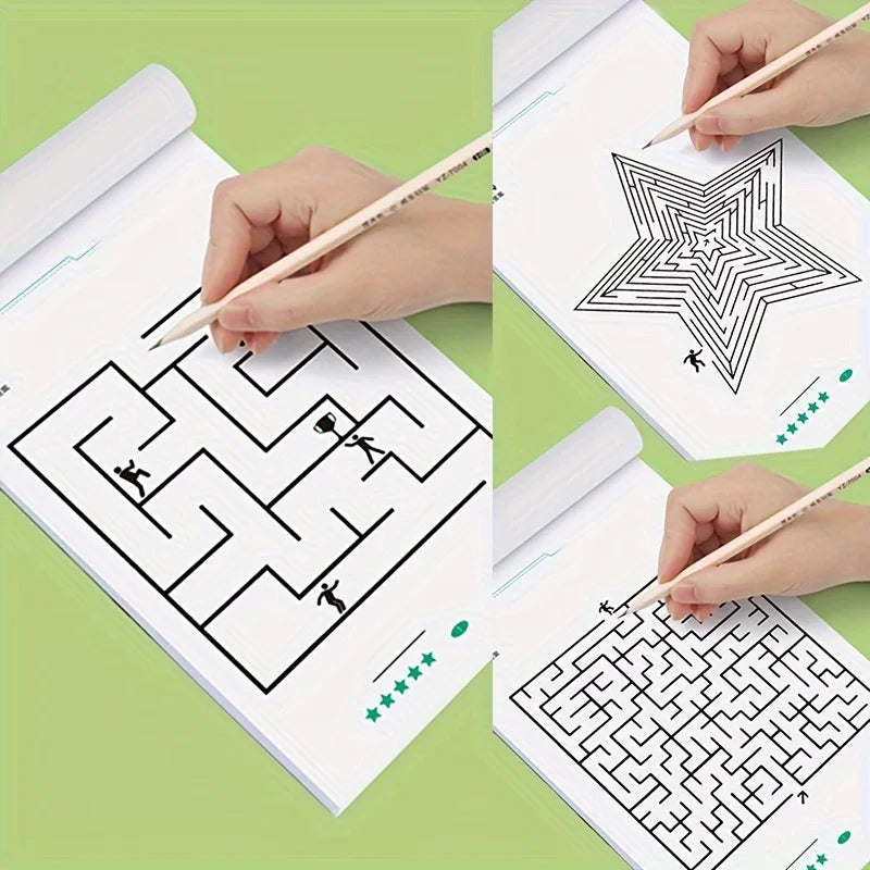 1 Pcs Children Concentration Maze Training Book Student Thinking Development Toy Attention Training
