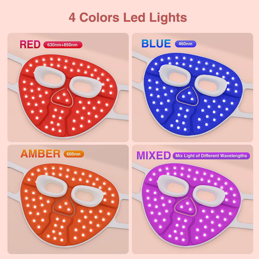Dispositivo de máscara LED Hello Face M500S, herramienta para el cuidado de la piel, el mejor regalo para amantes, padres y amigos