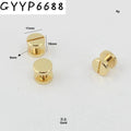 10-50-200pcs High Quality Binding Screws Nail Rivets Album Leather Copper Leather Craft Belt Wallet Solid Screws chicago rivet