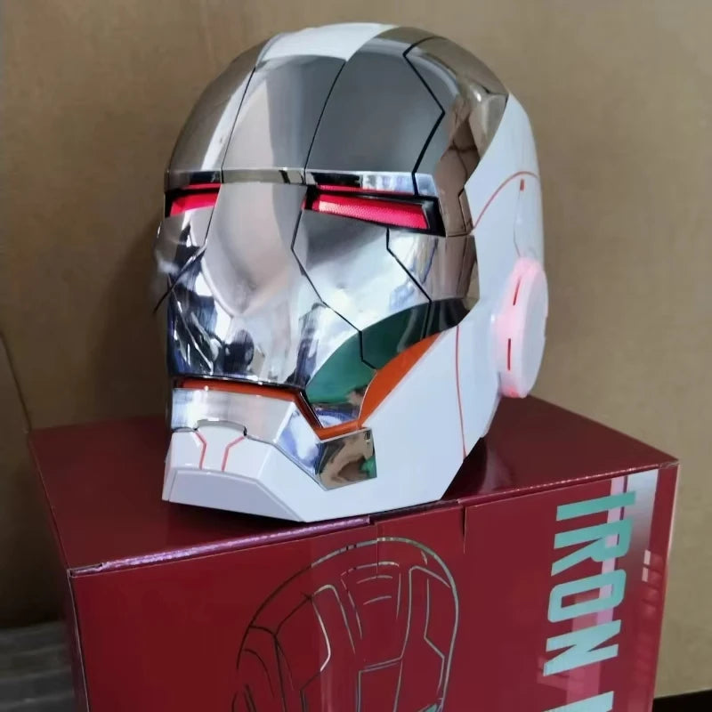 Iron Man Helmet MK5 Pro Max Voice Controlled Version Auto‑Open & Close Function Cool Display Gear Premium Collectible Gifts