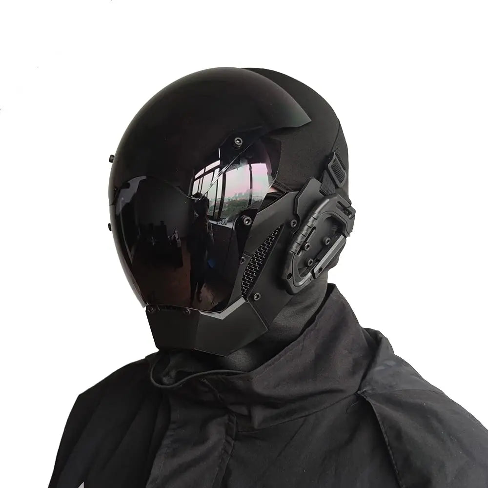 JAUPTO Cyberpunk Mask Playing Cosplay Future Futuristic Cool Standard Model Science Fiction for Halloween Party