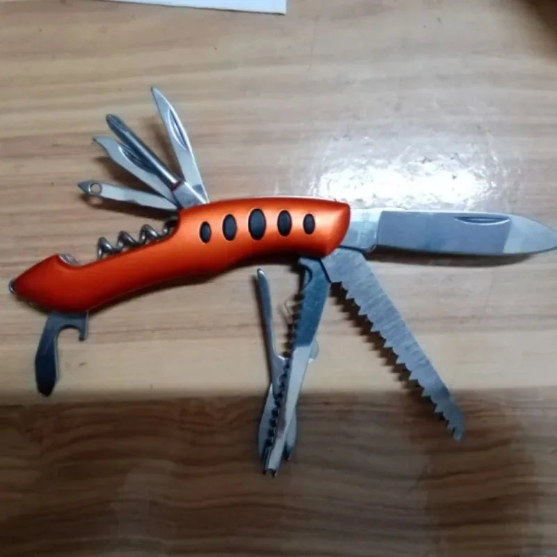 Hot Sale  Multifunctional  Knife Camp Multitool Bottle Opener Folding Knife Portable  Military  Pocket Knives EDC Tools