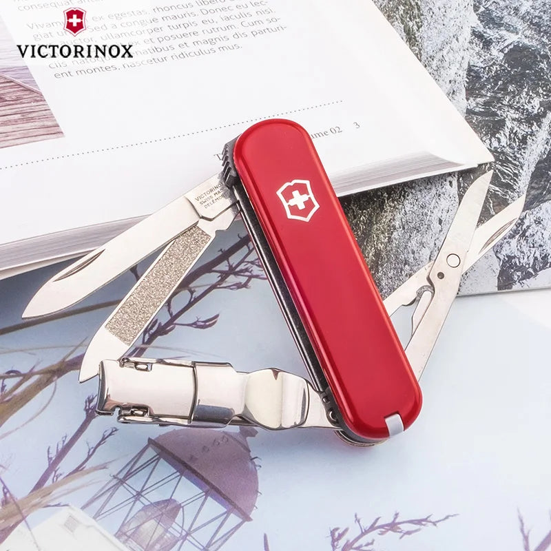 Original Swiss Army Knife 65mm grooming partner 0.6463 nail clipper multi-functional folding Swiss knife