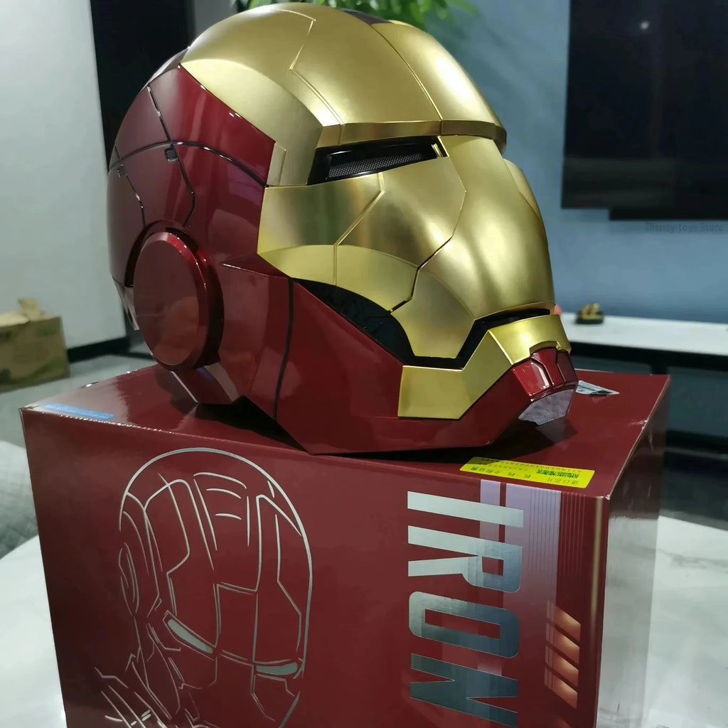 Iron Man Helmet MK5 Pro Max Voice Controlled Version Auto‑Open & Close Function Cool Display Gear Premium Collectible Gifts