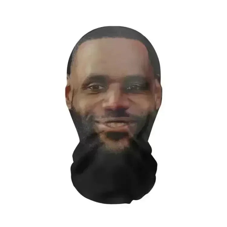 Divertida máscara facial completa con estampado 3D, máscaras faciales de celebridades, malla elástica, accesorios para fiesta de Halloween, pasamontañas, cubiertas para la cabeza