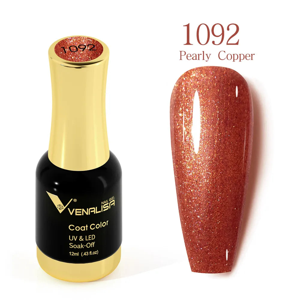 Venalisa Super Color Gel Varnish 12ml Diamond Shining Glitter Sequin Starry Platinum Nail Enamel Long Lasting Time Gel Polish