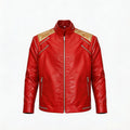 Punk rojo cremallera Michael Beat It disfraces de imitación chaqueta de estilo de moda prendas de vestir abrigo Casual traje de escenario de Navidad de Halloween