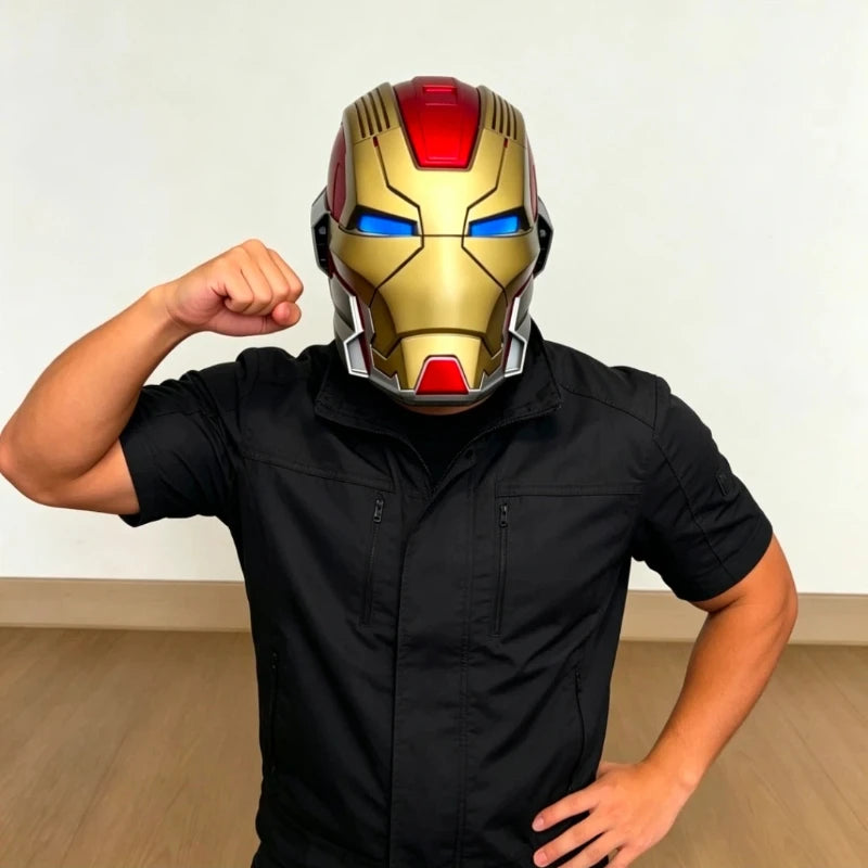 Iron Man Helmet MK5 Pro Max Voice Controlled Version Auto‑Open & Close Function Cool Display Gear Premium Collectible Gifts