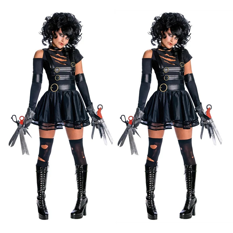 Halloween Women Scissor Hand Edward Film and Television Play Costume Party Carnival Party Dance Performance Wear