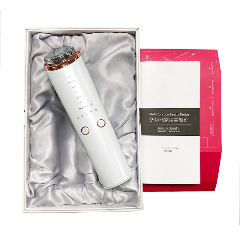 Dispositivo de belleza Facial RF, microcorriente EMS, máquina antienvejecimiento para estiramiento de la piel, luz LED, herramienta de estiramiento Facial multifunción para el cuidado del hogar