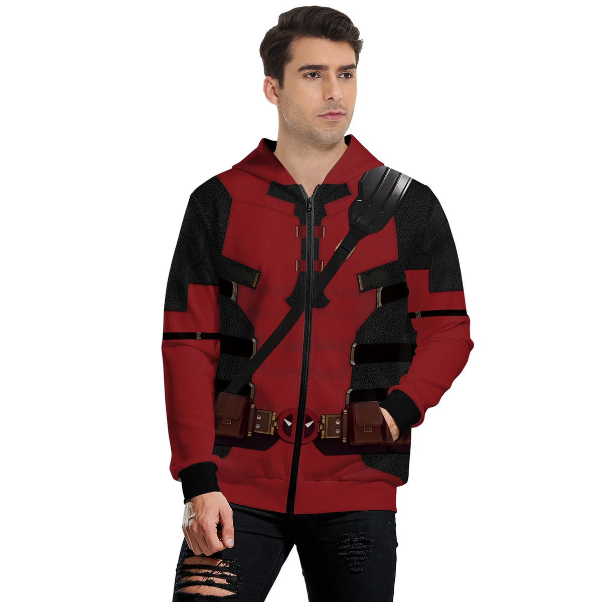 Superhéroe hombres película Deadpool Wolverine disfraces Cosplay Halloween mono actuación fiesta Zentai mono